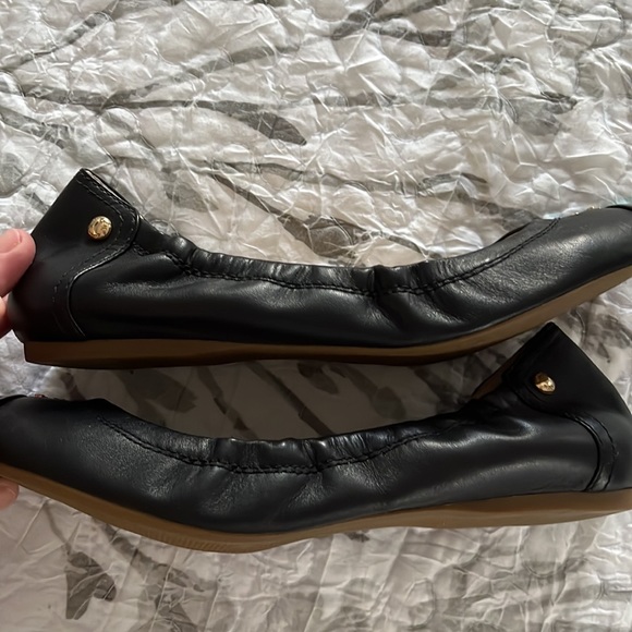 Coach Black Leather Ballet Flats Size 8M - Picture 5 of 7